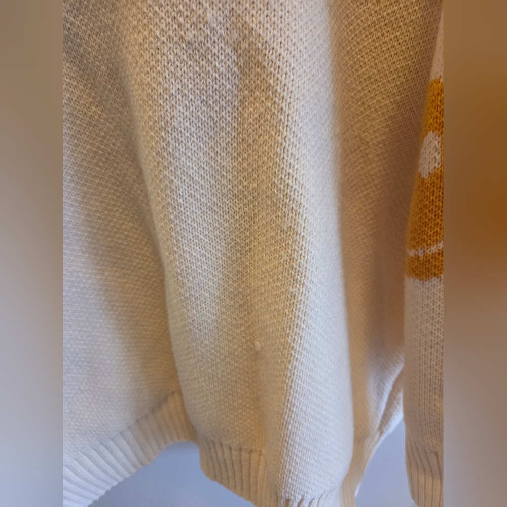 GRAVER[UNISEX] ELBOW DOT SMILE KNIT CARDIGAN CREAM - Picture 6 of 9